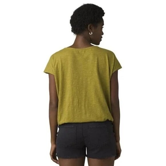 prAna Ocupas Popover Top Sweet Grass Green Size Small NWT - Picture 2 of 9